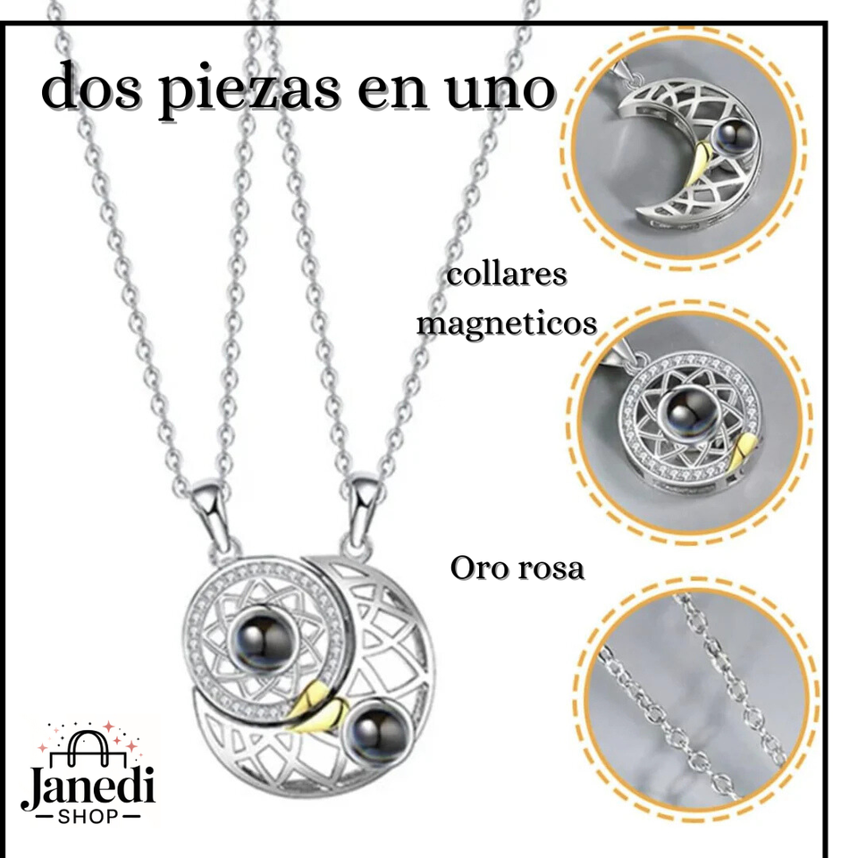 COLLAR SOL Y LUNA CON 100 IDIOMAS