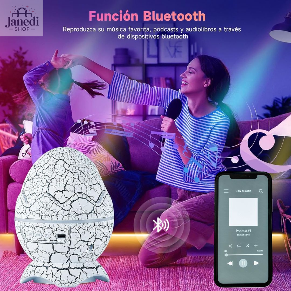 🌌 Proyector Galaxia Huevo de Dinosaurio✨